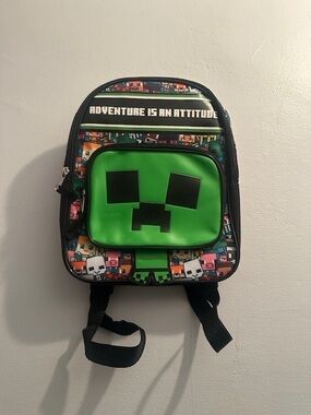 Kids Green Pixel Creeper Backpack - Adventure Design